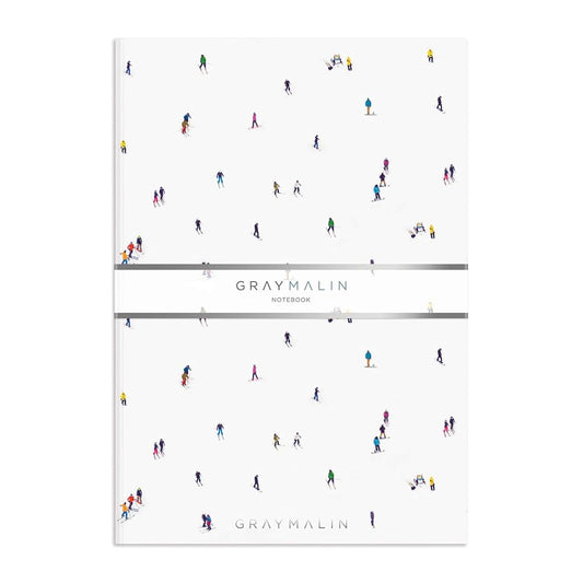 Gray Malin the Skiers A5 Notebook cover image