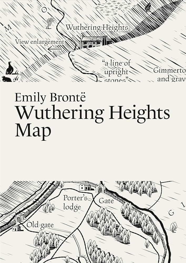 Emily Brontë, Wuthering Heights Map (Paris Grafik's Literary Maps) cover image